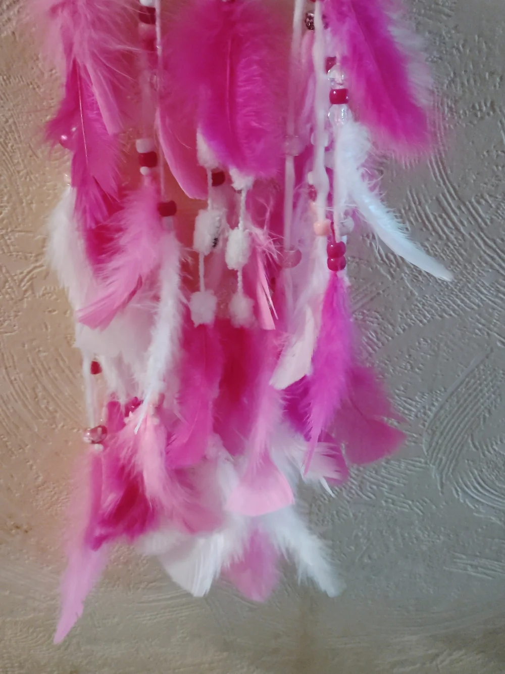 Pink Star Moon Dreamcatcher Kids Wall Hanging